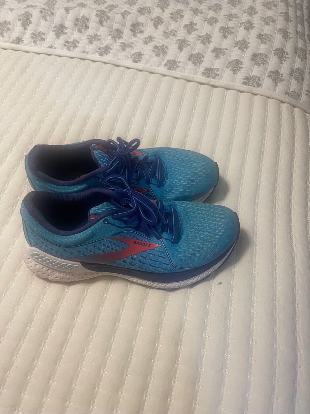 Brooks Teal and Coral Women's Running Shoes